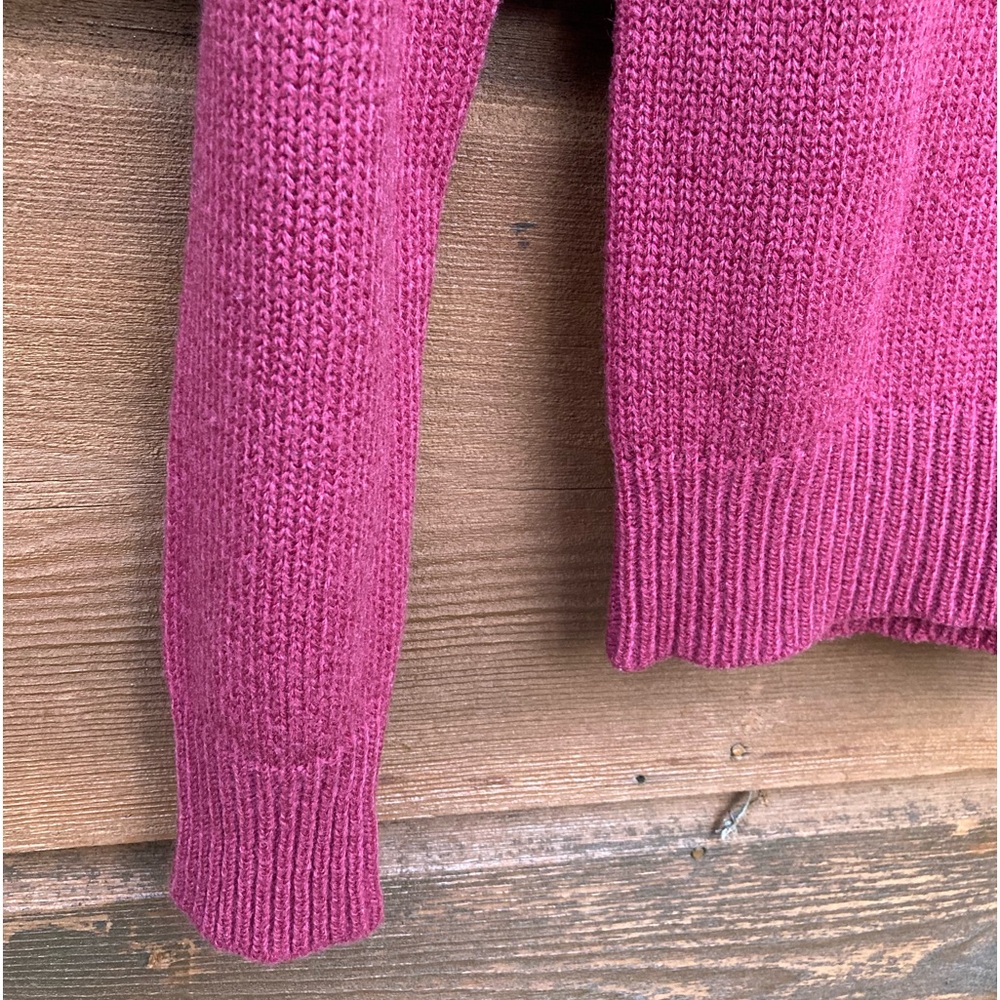 Raspberry Embroidered Vintage Gitano Sweater - image 4